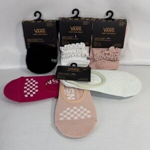 Vans Girls Sock bundle - Black, White, Pink, Magenta, Mint Green